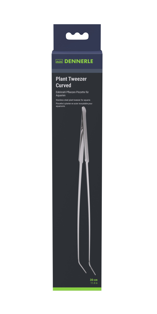 DENNERLE Plant Tweezer Curved 30 Centimeter Aquarienpflege