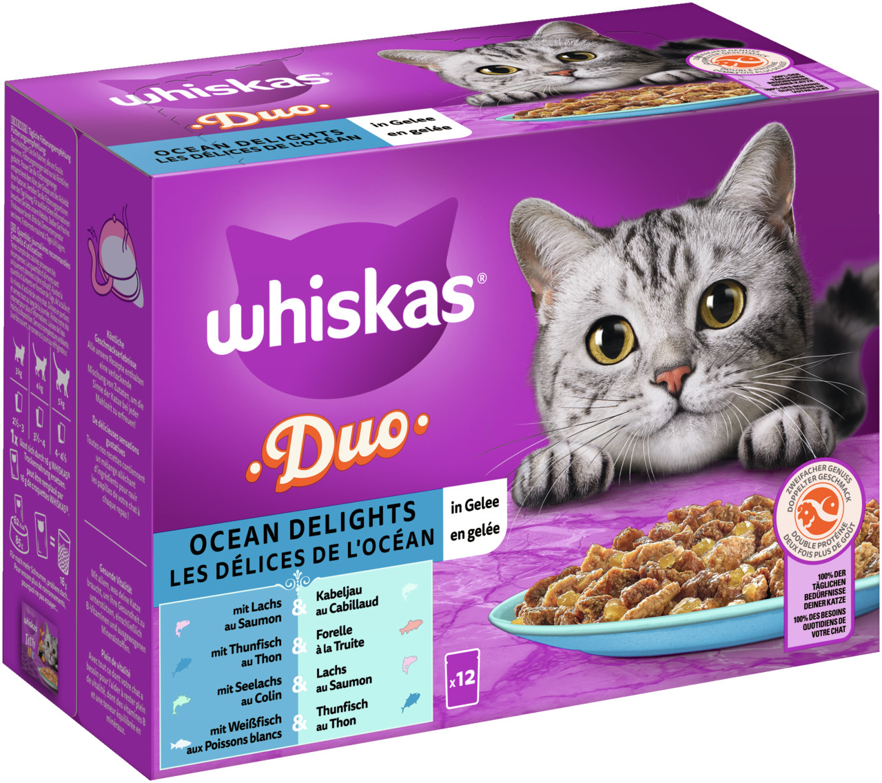 Whiskas Duo Ocean Delight in Gelee Multipack 12 x 85 Gramm Katzennassfutter