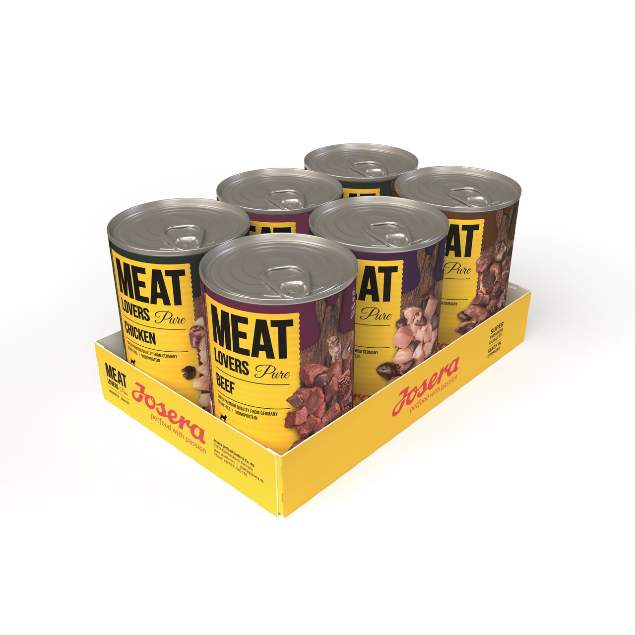 Josera Meat Lovers Pure Multipack 6 x 400 Gramm Hundenassfutter