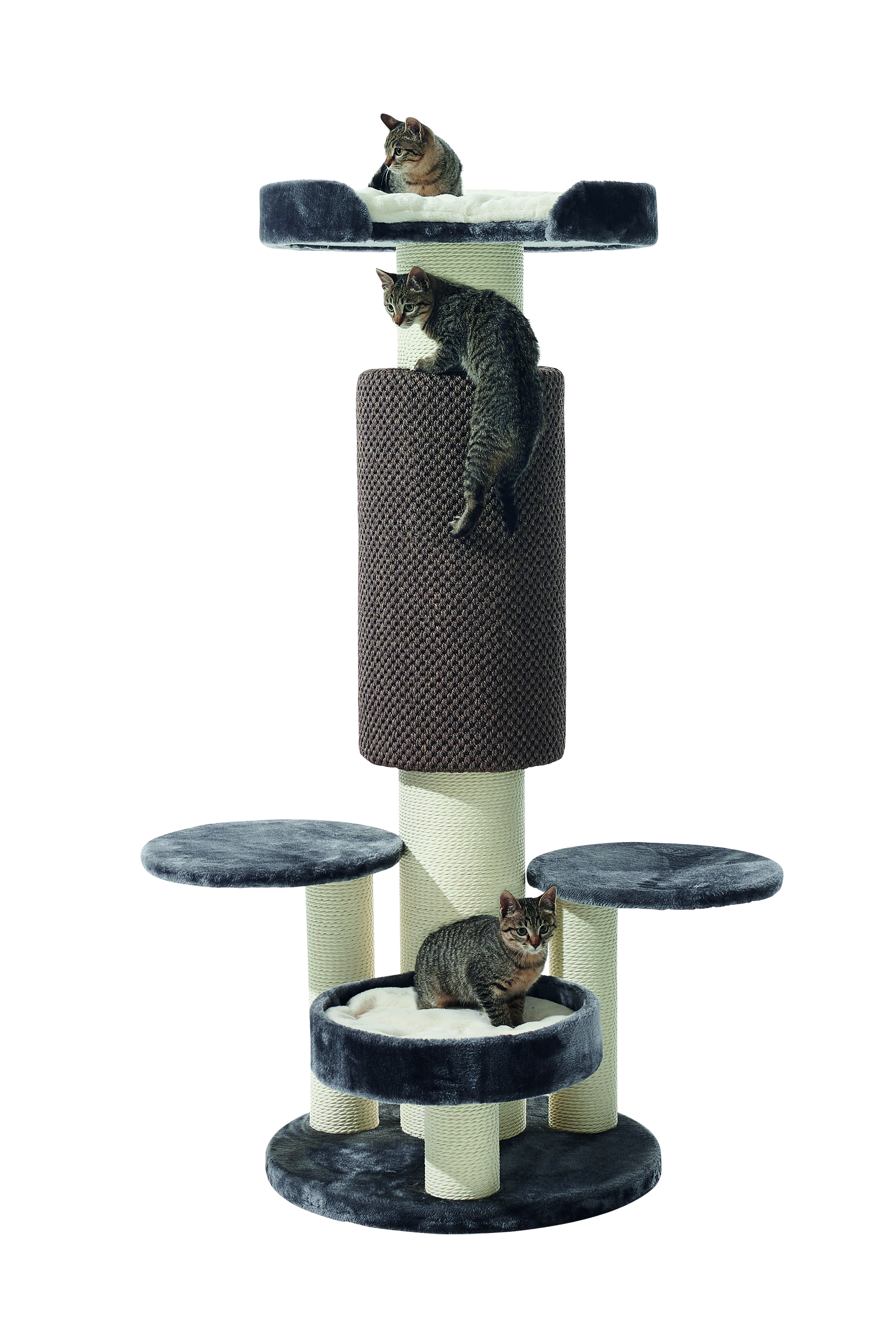 NOBBY Kratzbaum "ARTO" grau; Ø 60 x 152 cm