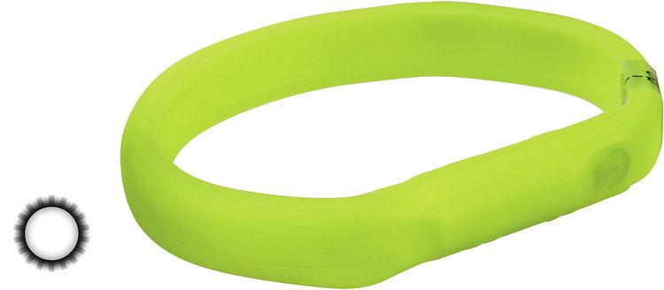 TRIXIE Flash Leuchtband USB L - XL 70 cm
