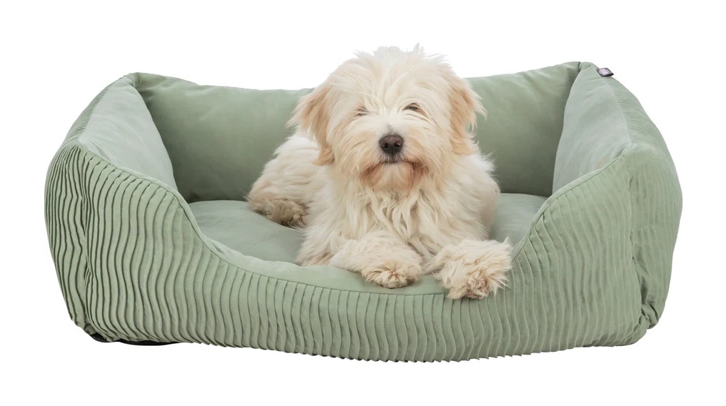 TRIXIE Bett Marley, eckig, 120 × 80 cm, salbei