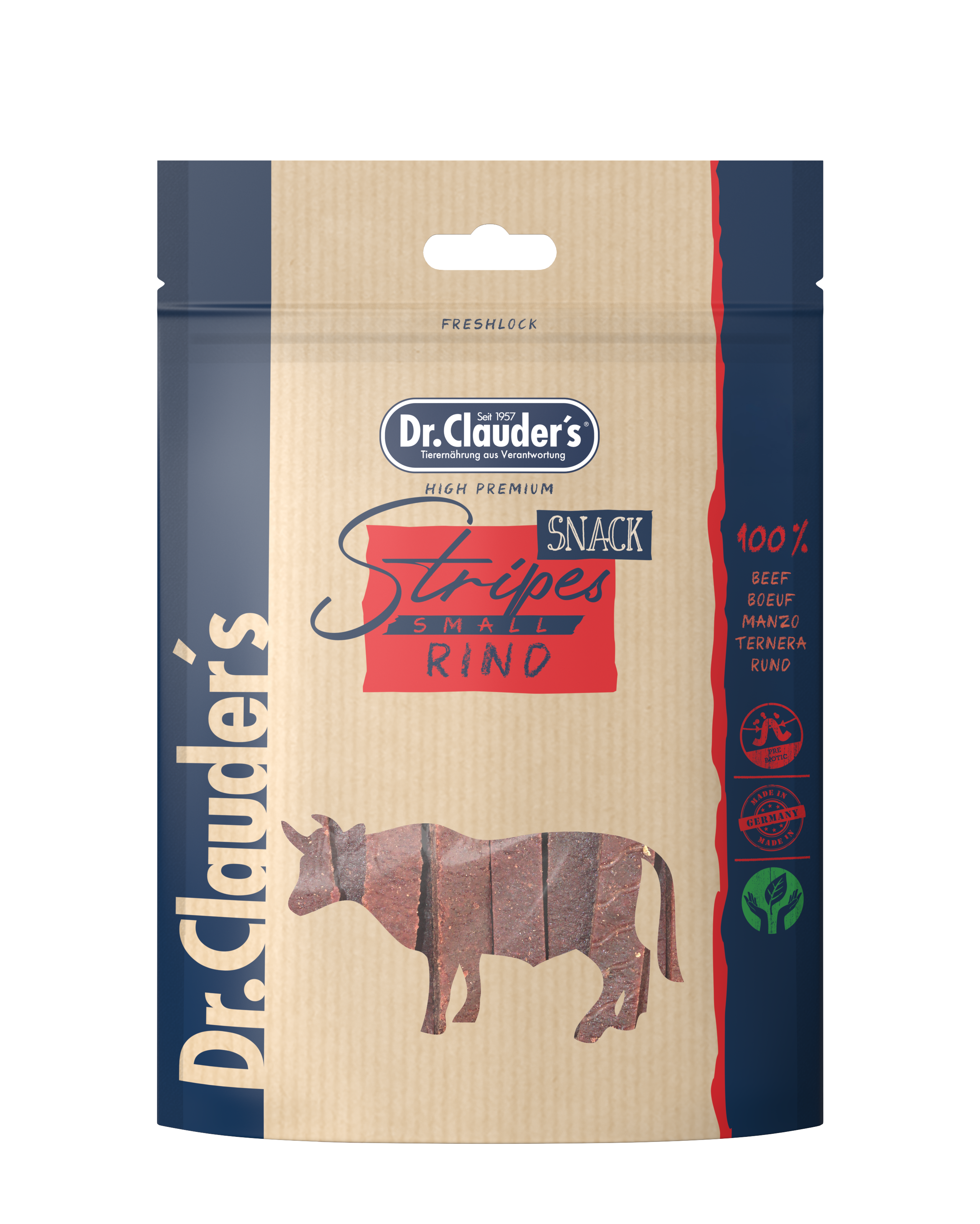 Dr Clauder´s Stripes S Rind Hundesnack