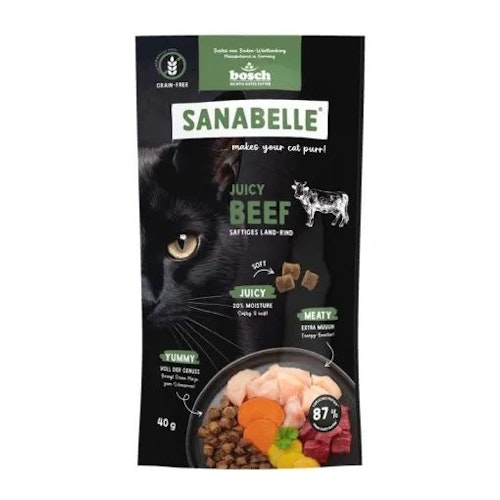 Sanabelle 40g Juicy Land-Rind Katzensnack