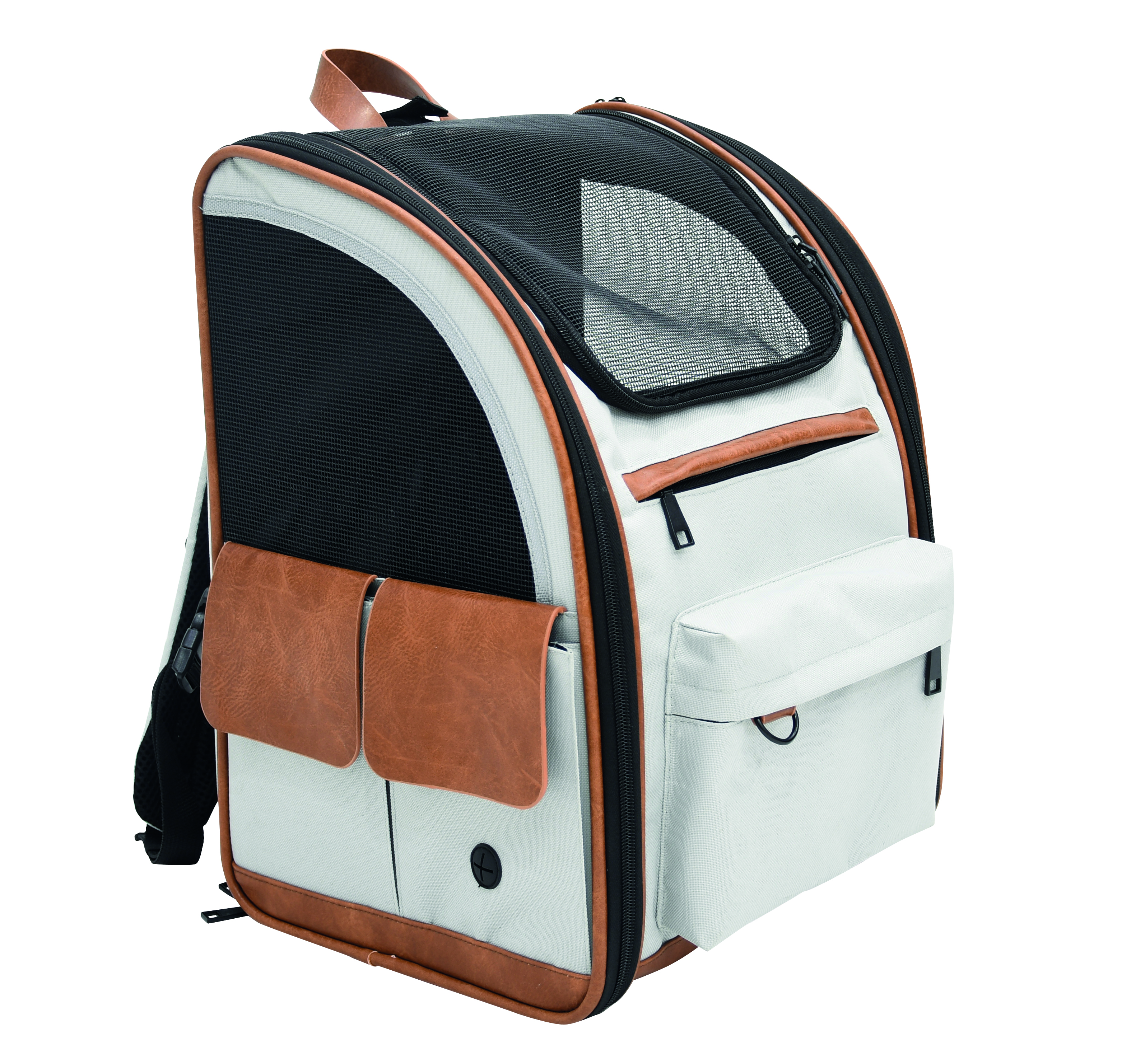 NOBBY Rucksack "TOMEK" hellgrau; L: 43 x 20 x 28 cm