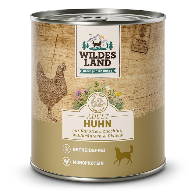 Wildes Land Hundenassfutter 800gVorschaubild