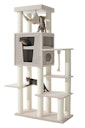 Vorschaubild NOBBY Kratzbaum "KASIL" cream Leinenoptik; 100 x 50 x 203 cm