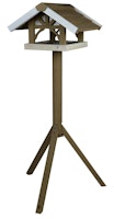 TRIXIE Natura Vogel-Futterhaus mit Ständer grau/weiß 45x28x44cm/1,25 m