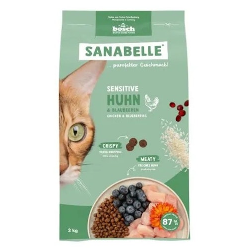 Sanabelle 2kg Sensitive Huhn Katzentrockenfutter