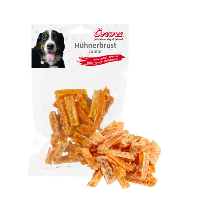 Corwex JUNIOR Hühnerbrust in Stücken 70g
