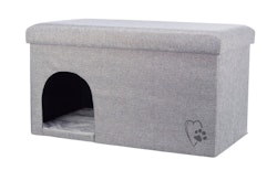 TRIXIE Höhle Kimy, 72 × 40 × 40 cm, hellgrau