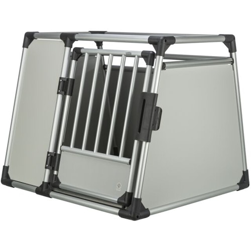 TRIXIE Transportbox Aluminium silber/hellgrau Transportbox