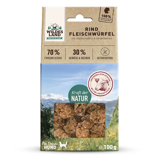 Wildes Land Fleischwürfel Hunde SnackVorschaubild