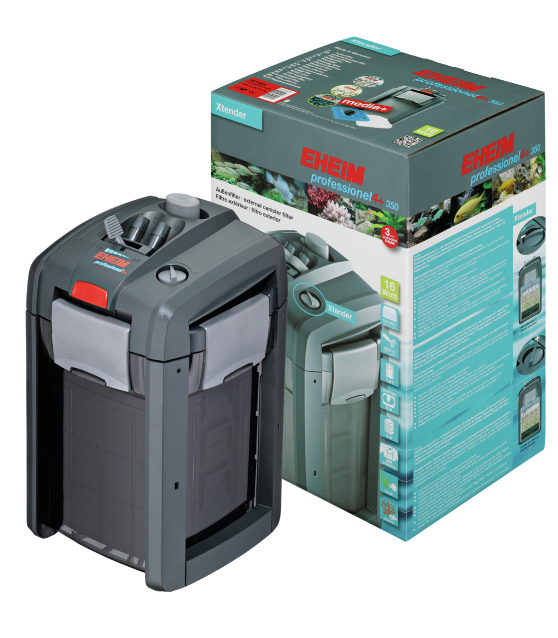 EHEIM 2273 professionel 4+ 350  Außenfilter mit Filtermasse