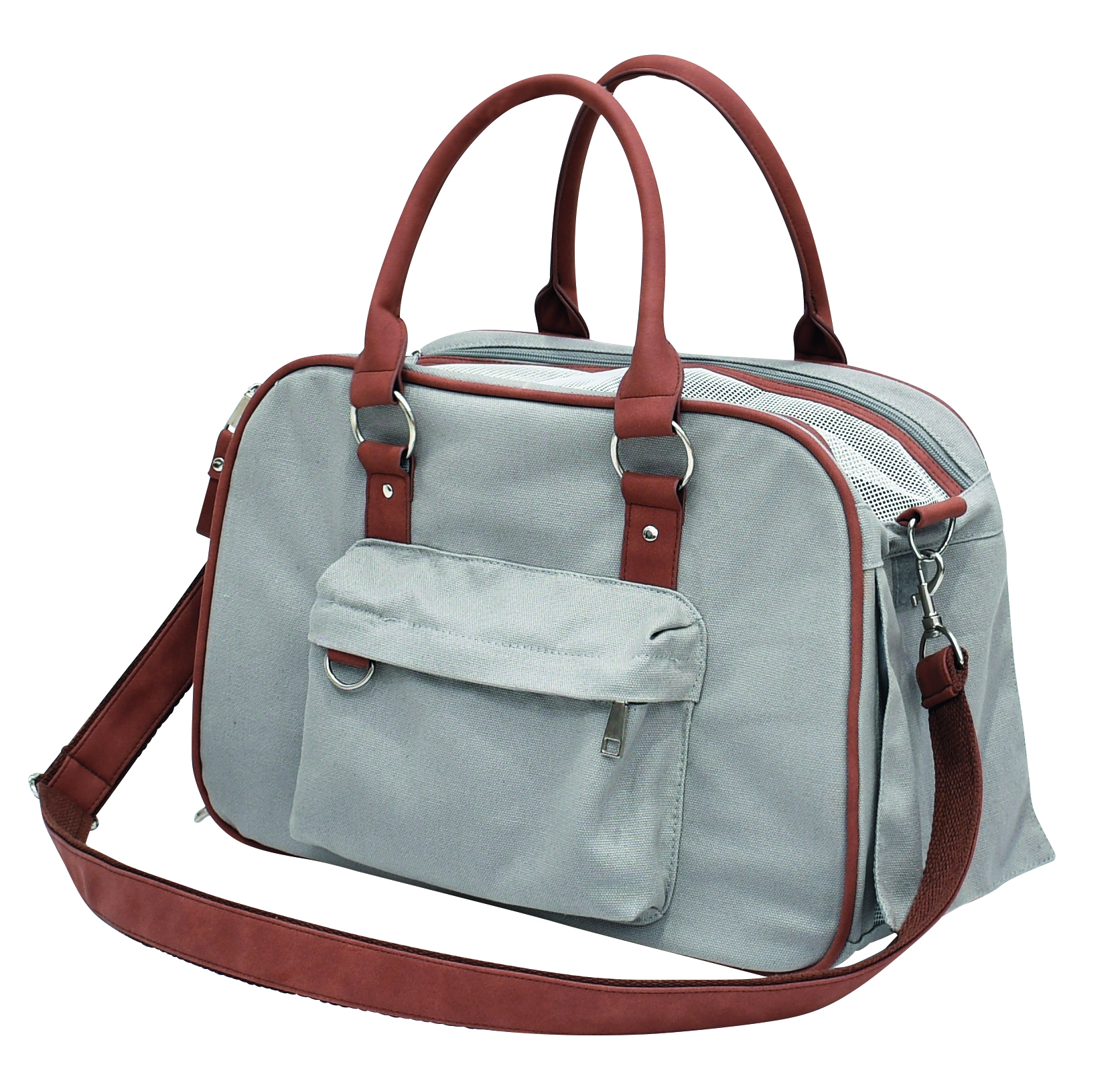 NOBBY Tasche "PERKA" hellgrau; L: 40 x 20 x 28 cm