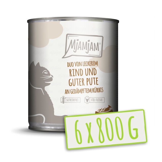 MJAMJAM DUO 800 Gramm KatzennassfutterVorschaubild