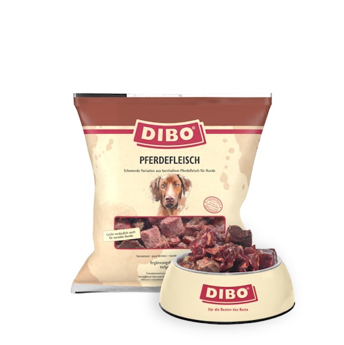 DIBO Pferdefleisch Spezialfutter / Frostfutter für Hunde