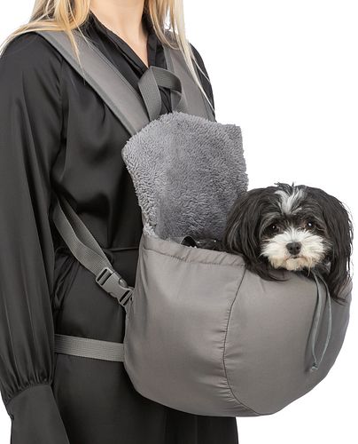 TRIXIE Fronttasche Molly, 25 × 38 × 17 cm, grau