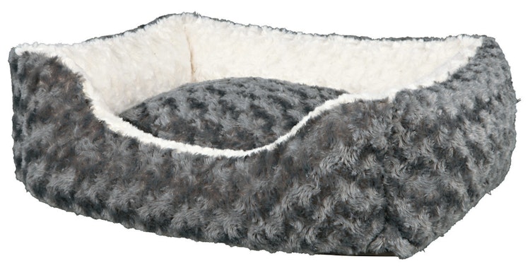 TRIXIE Kuschelbett Kaline 65 x 50 Centimeter grau/creme Katzenliegeplatz