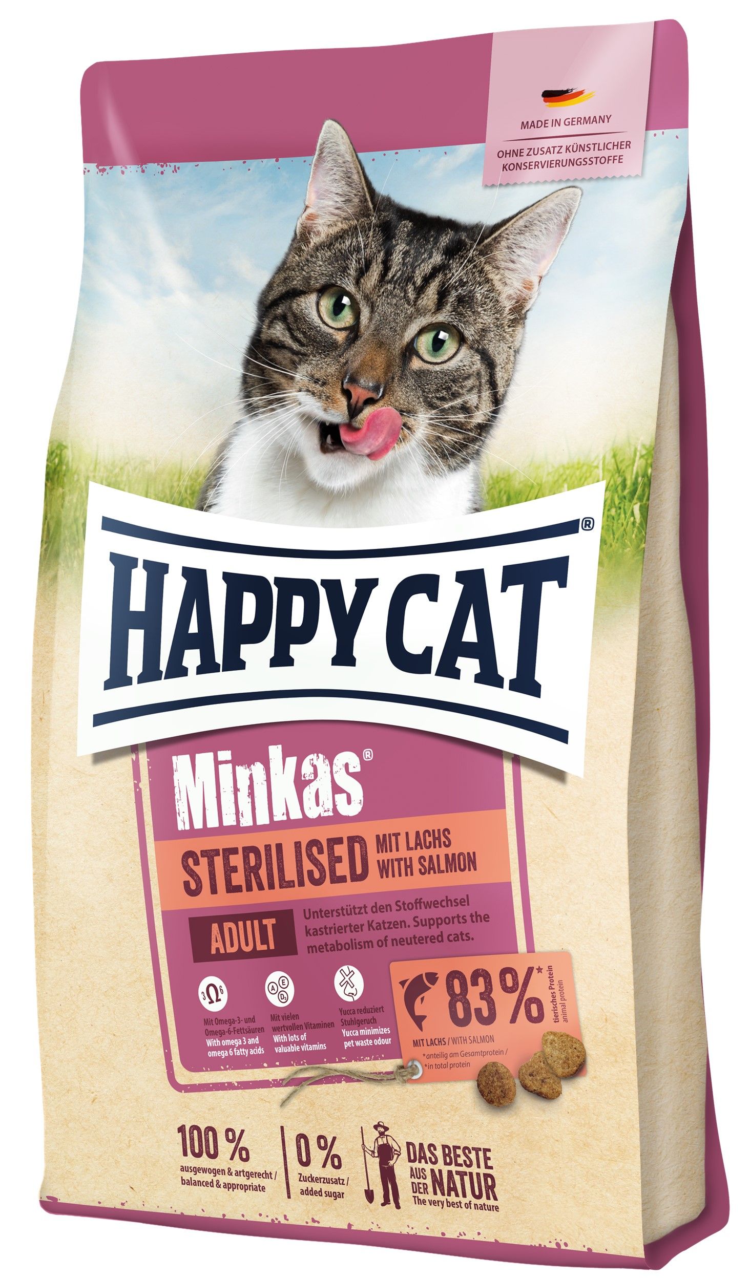 Happy Cat Minkas Sterilised Lachs