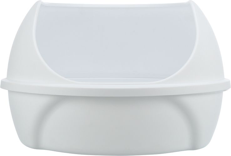 TRIXIE Katzentoilette Simao, hoher Rand, 48 × 30 × 58 cm, weiß