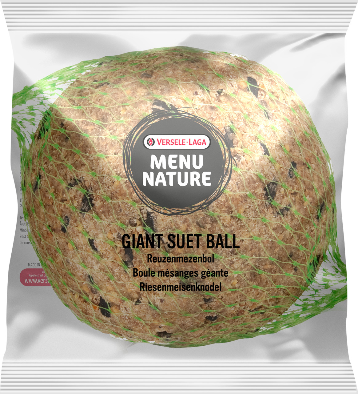 VERSELE-LAGA Menu Nature Riesenmeisenknödel in Folie 500 Gramm Wildvogelfutter