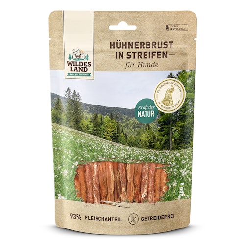 Wildes Land Hühnerbrust Hunde Snack