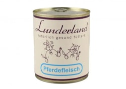 Lunderland Dose 12x800g Pferdefleisch Hundenassfutter