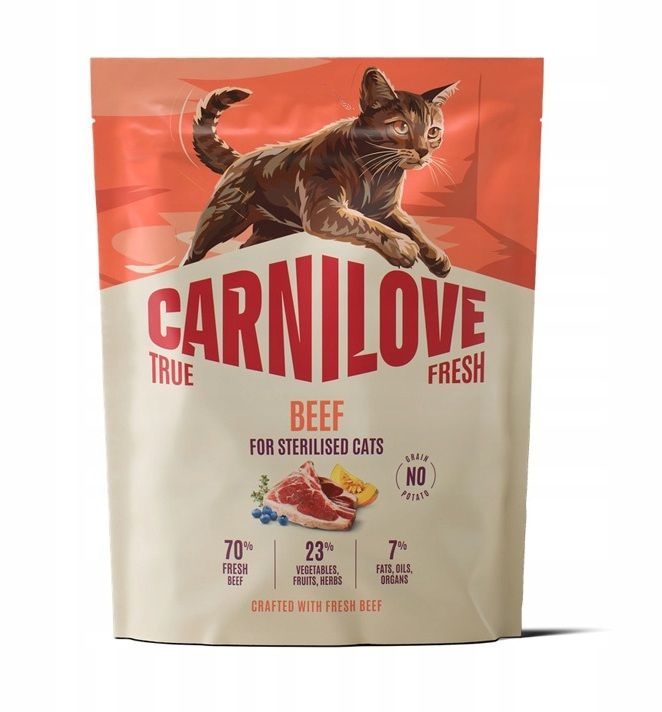 Carnilove True Fresh Sterilised Rind Katzentrockenfutter