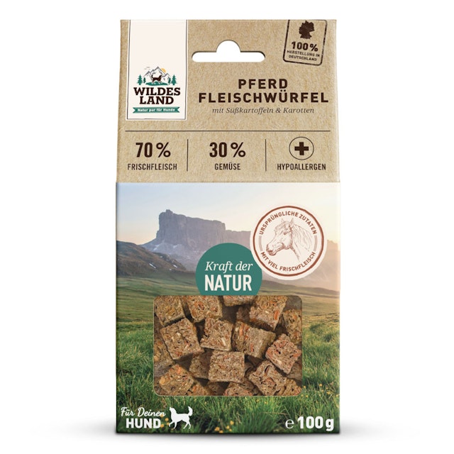 Wildes Land Fleischwürfel Hunde SnackVorschaubild