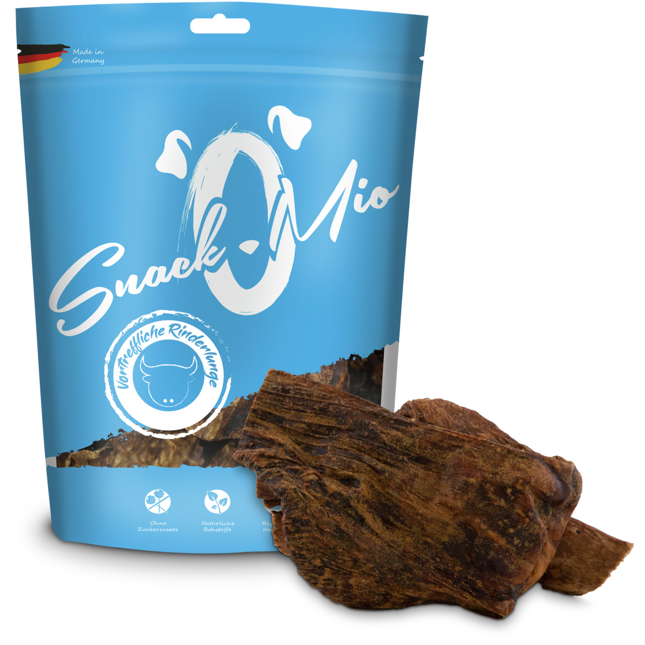 SnackOMio vortreffliche Rinderlunge Hundesnacks