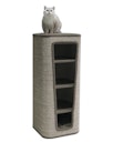 Vorschaubild NOBBY Kratztonne "CAPTA IV" braun Leinenoptik 50 x 50  x 120 cm
