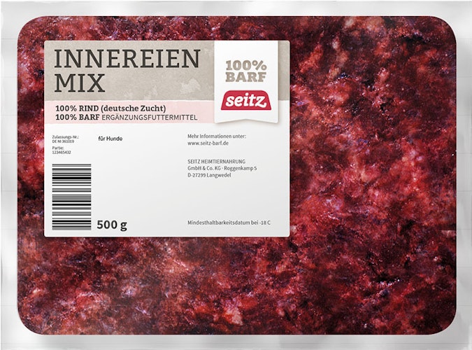 Seitz Innereien-Mix Spezialfutter / Frostfutter für Hunde