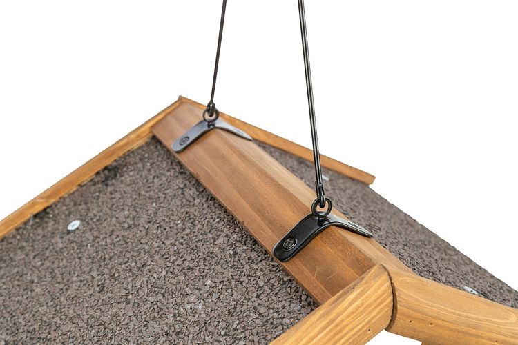 TRIXIE Futterhaus zum Aufhängen, Kiefernholz, 30 × 18 × 28 cm, braun