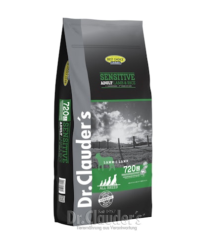 Dr. Clauder's Best Choice Lifecycle Sensitive Adult Lamm & Reis All Breed Hundetrockenfutter