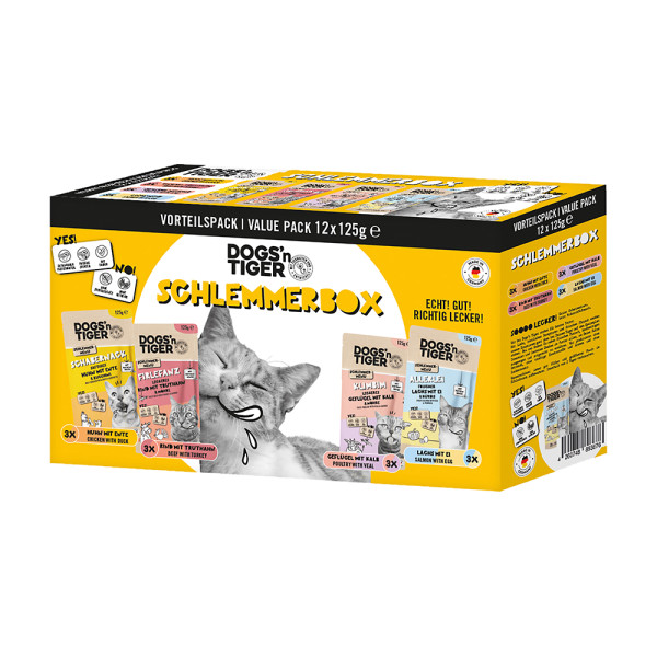 Dogs'n Tiger Schlemmerbox 1x1500g Katzennassfutter
