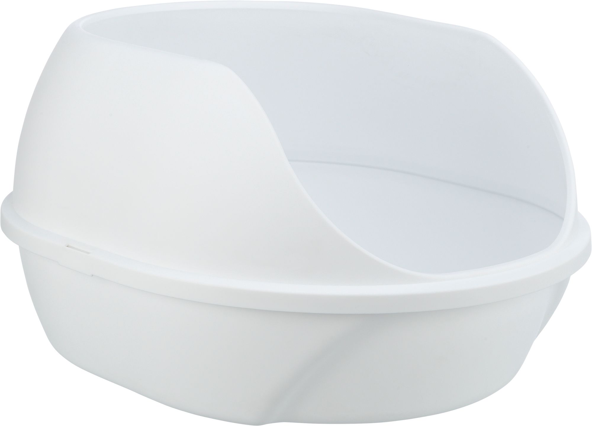 TRIXIE Katzentoilette Simao, hoher Rand, 48 × 30 × 58 cm, weiß
