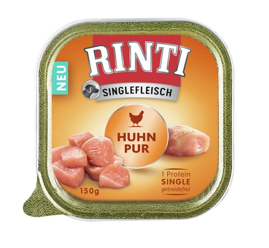 RINTI Singlefleisch 150g Hundenassfutter