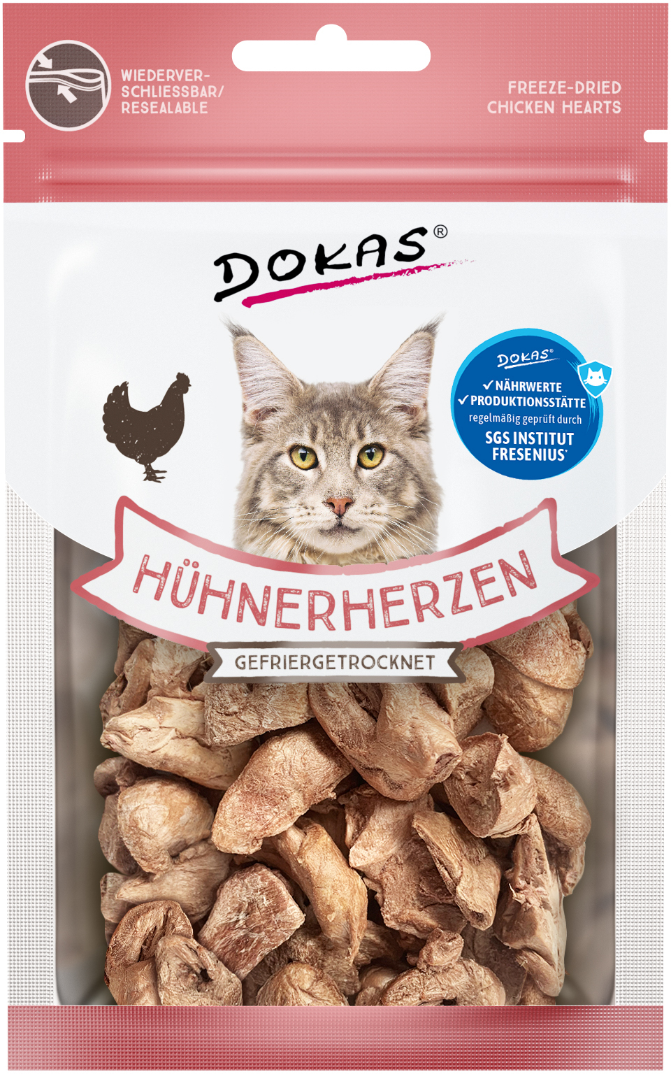 Dokas Katze Snack Gefriergetrocknet 15g