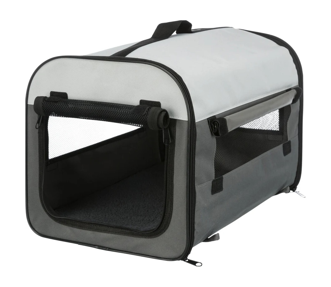 TRIXIE Hundebox Basic, dunkelgrau/hellgrau