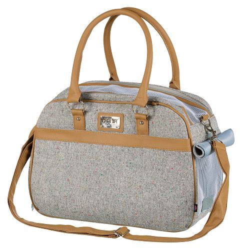 TRIXIE Tasche Helen, 19 × 28 × 40 cm, grau/hellbraun
