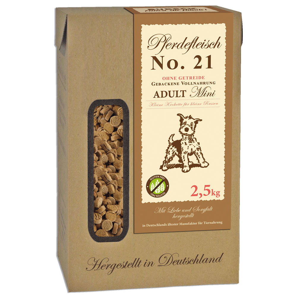 Bubeck Nr. 21 Adult Mini Pferdefleisch Hundetrockenfutter