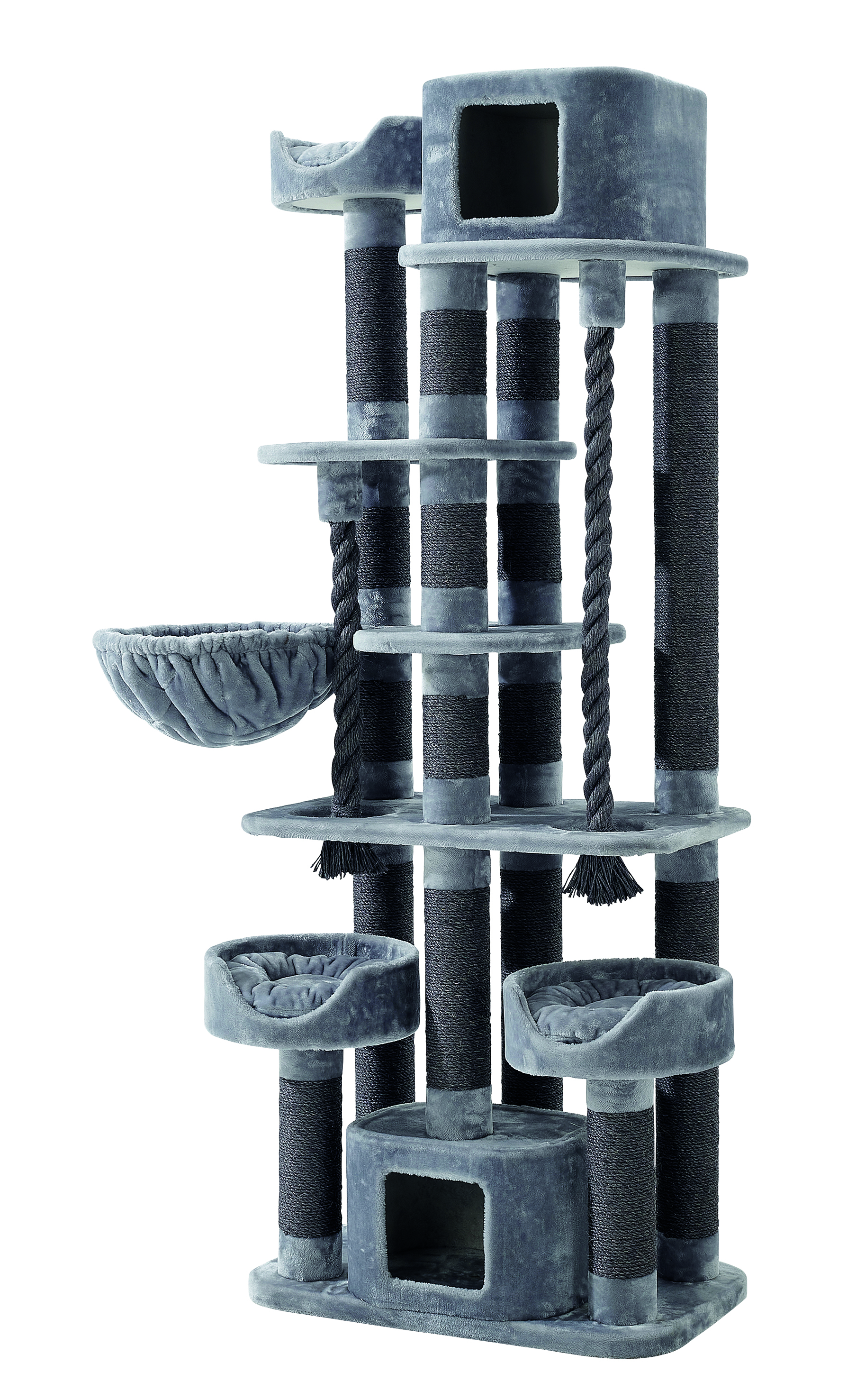 NOBBY Kratzbaum "KYLA" hellgrau; 80 x 50 x 209 cm