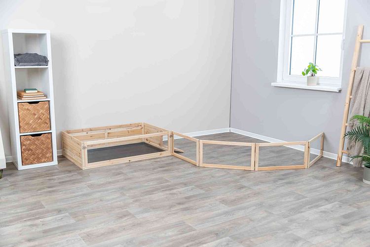 TRIXIE Indoor Freilaufgehege, Meerschweinchen, 4 Elemente à 60 × 30 cm