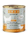 Vorschaubild grau Hund 800 Gramm Hundenassfutter