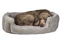 Vorschaubild NOBBY Komfort Bett oval "CENO" grau / grau 55 x 50 x 21 cm
