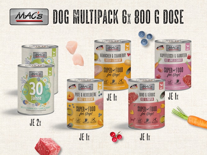 Macs 800g DOG MP Mono Bestseller