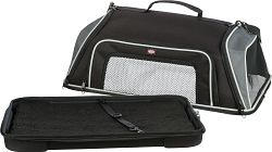 TRIXIE Airline Tasche Boarding, 55 × 23 × 40 cm, schwarz/grau