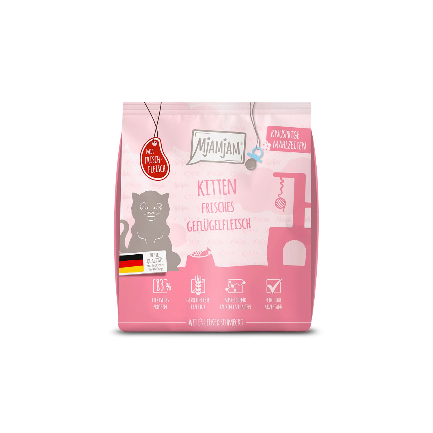 Mjamjam Frisches Geflügel Kitten Katzentrockenfutter