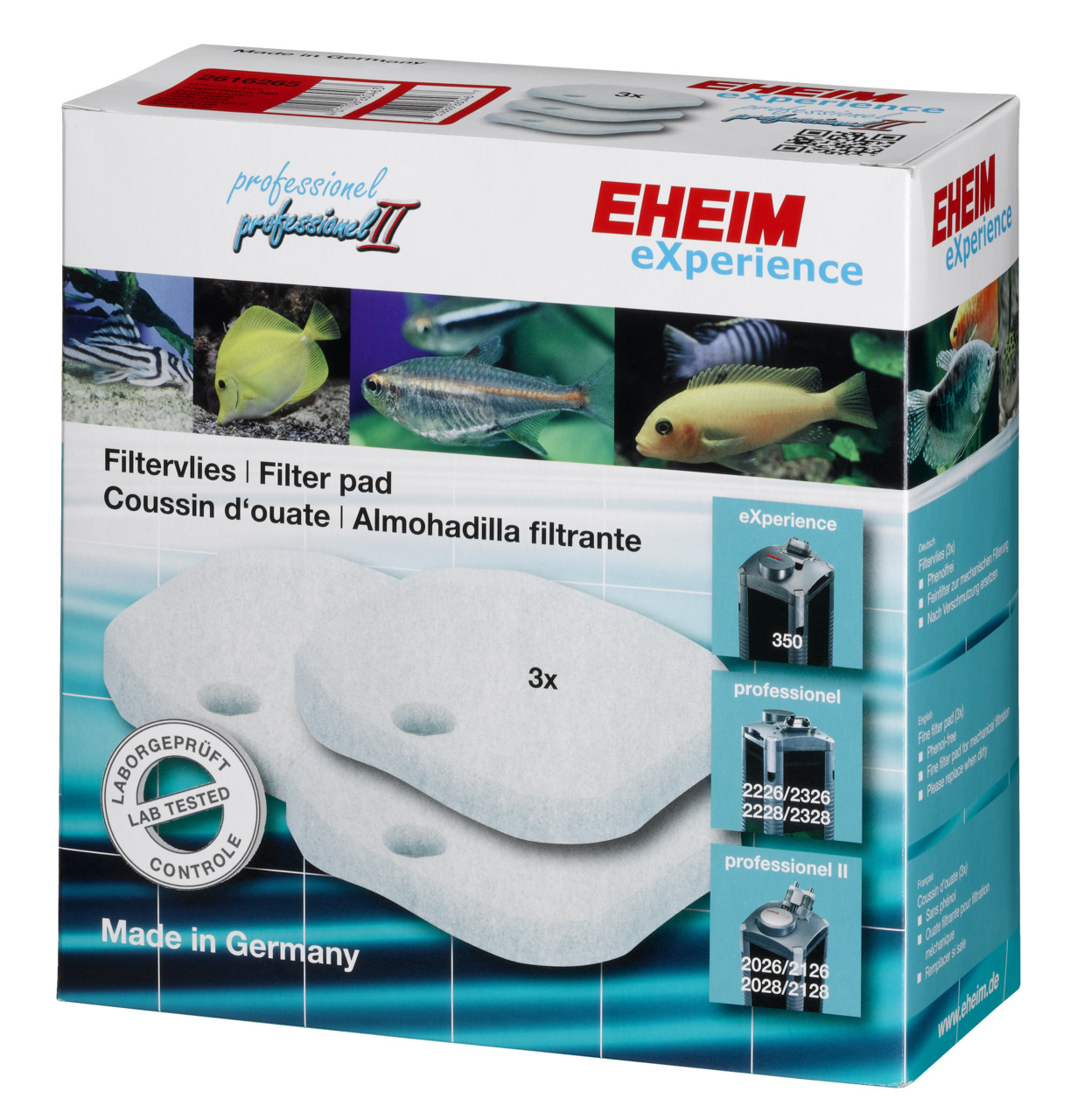 EHEIM Aquarium Satz Filtervlies für 2026-2128 professionel II und 2226-2328 professionel 3Stück